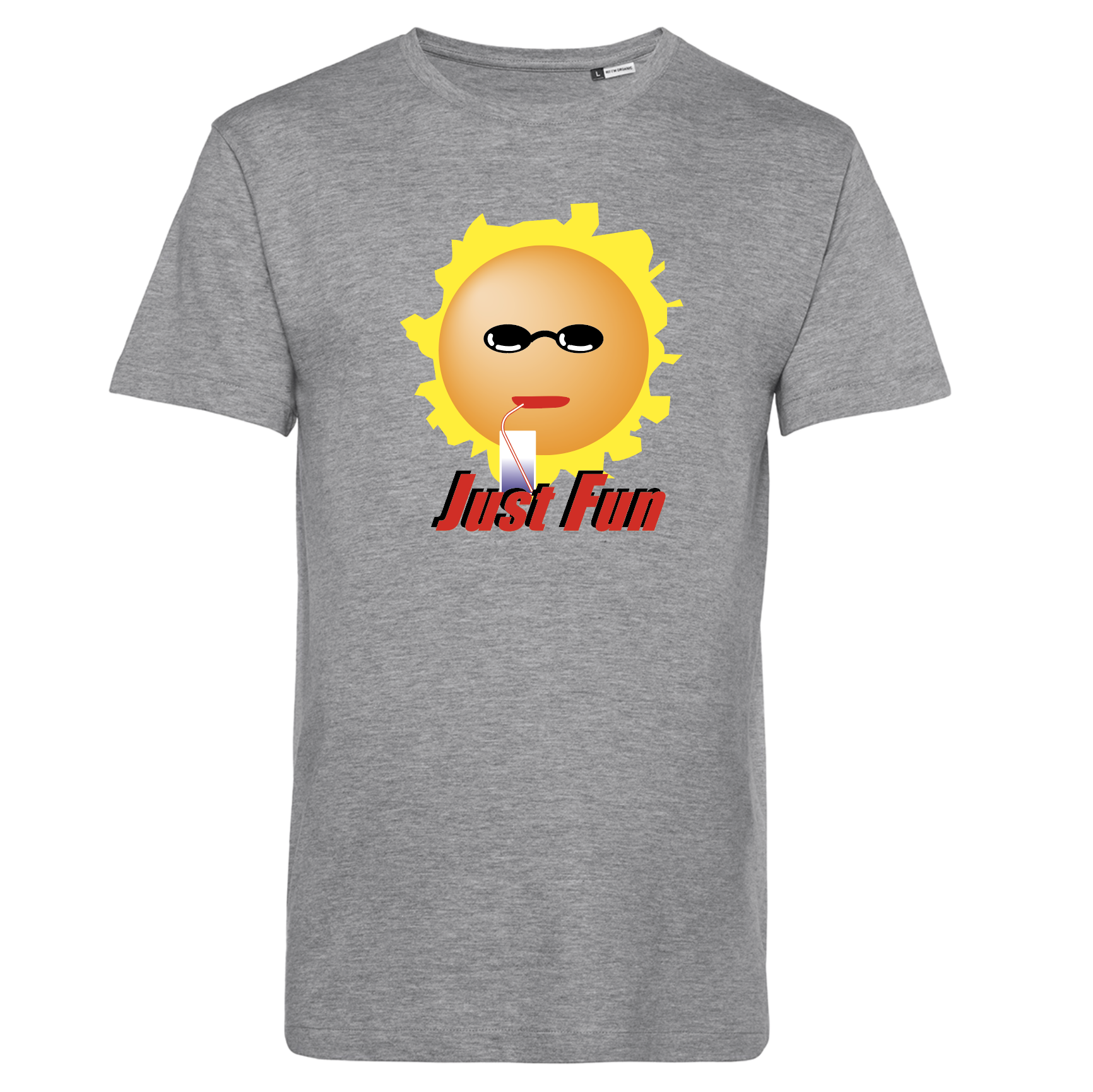 Just Fun T-shirt grå Eko