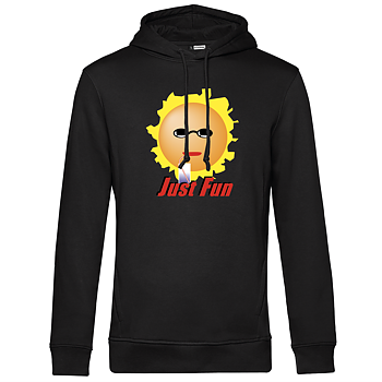 JUST FUN Hoodie svart Eko