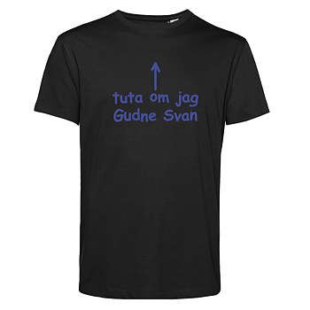 Gudne Svan T-shirt svart Eko