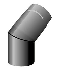 RÖKRÖR Ø125/1 X 45°