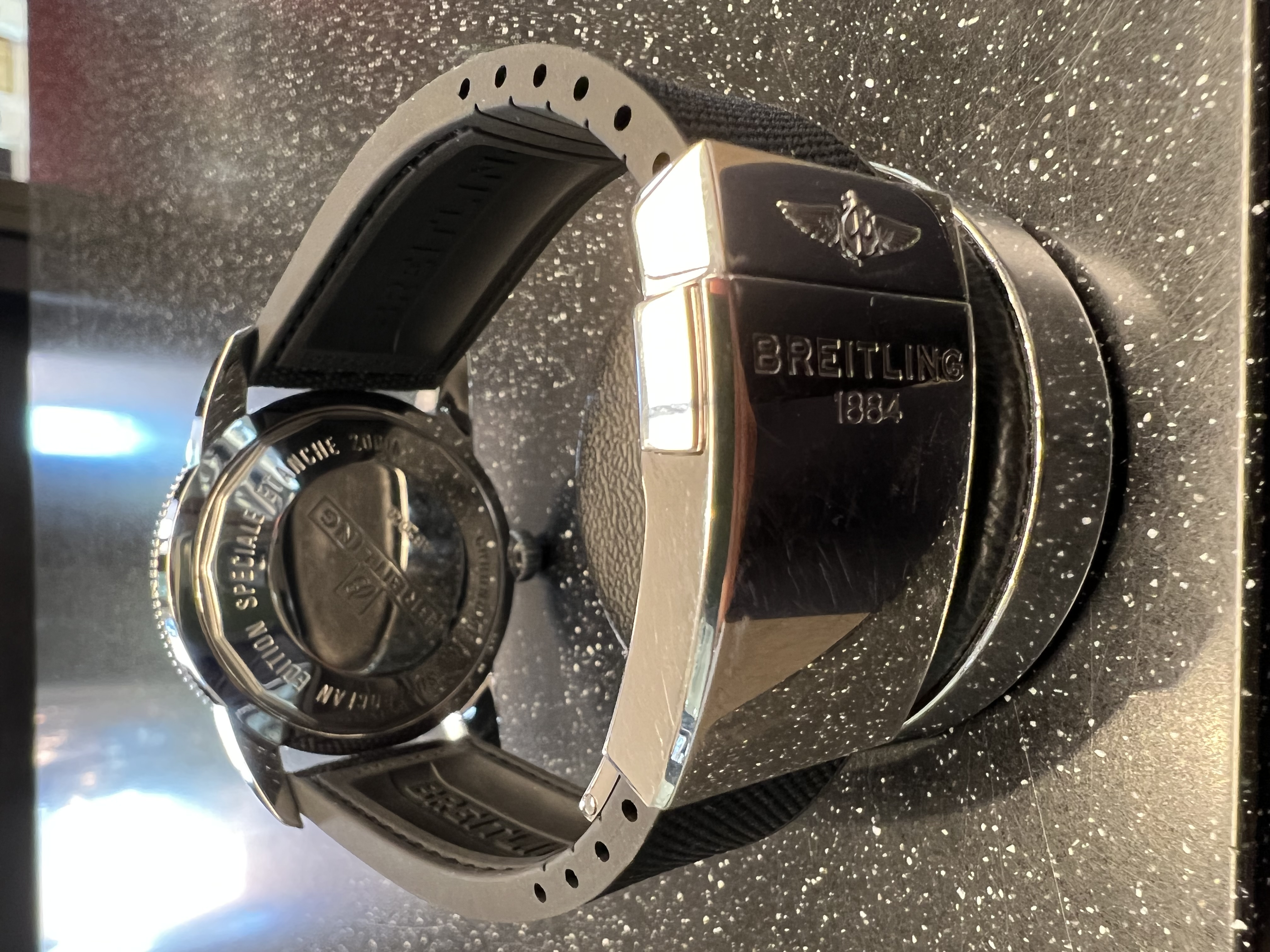 SÅLD juni 2023 för 39.900:- Breitling Superocean Heritage Automatic B20 46 blå - 3