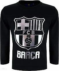 FC Barcelona T-shirt Långärmad Svart