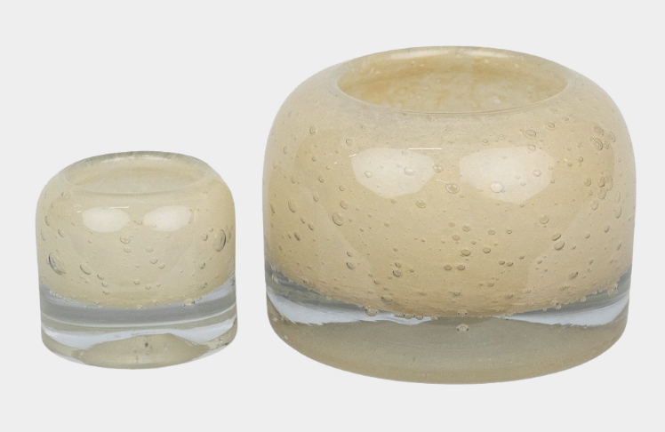 Leah stor 15 cm ljuslykta i glas Vete - 3