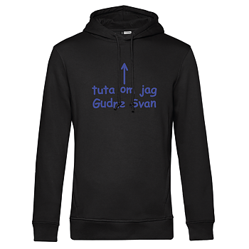 Gudne Svan Hoodie svart Eko