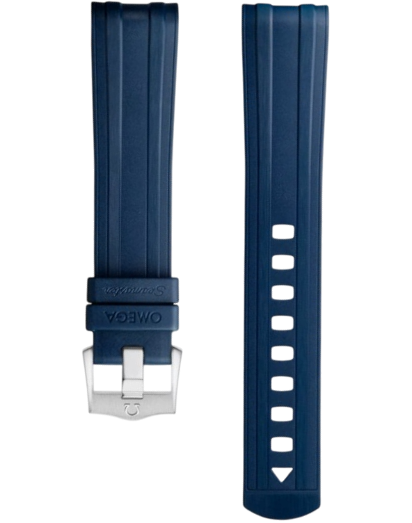 Omega Gummiband till Seamaster Diver 300M cal 8800, blå