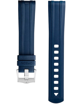 Omega Gummiband till Seamaster Diver 300M cal 8800, blå