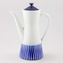 Arthur Percy (Cleo 1959) Elegant Coffee Pot with Blue Decor 24 cm