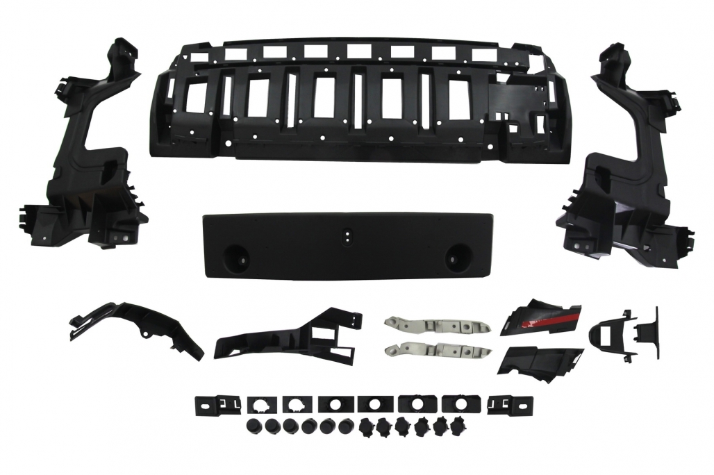 1. ckm w213  a-look front bumper + rear ,sideskirts kit Black Edition - 5