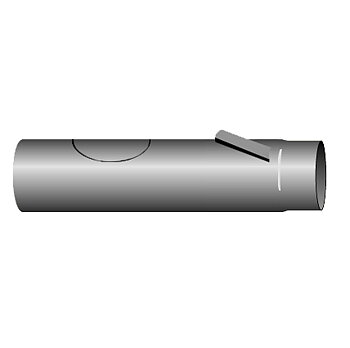 RÖKRÖR MED SOTL/SPJÄLL Ø125/500MM
