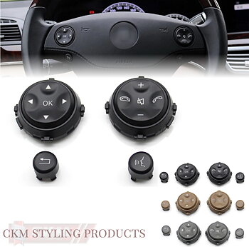 1. steering wheel replacement buttons 4pcs
