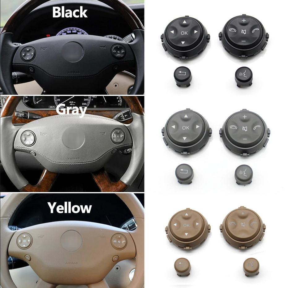 1. steering wheel replacement buttons 4pcs - 3
