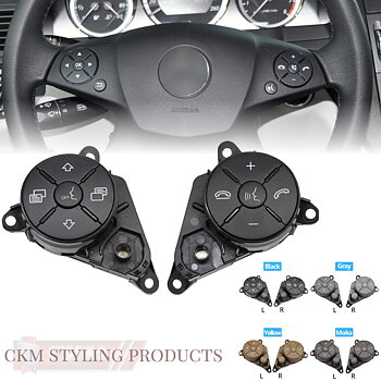 1. steering wheel replacement buttons 2pcs
