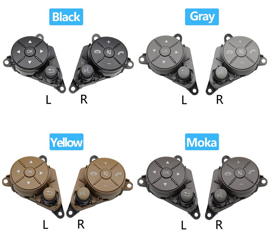 1. steering wheel replacement buttons 2pcs - 3