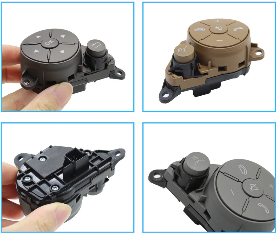 1. steering wheel replacement buttons 2pcs - 4