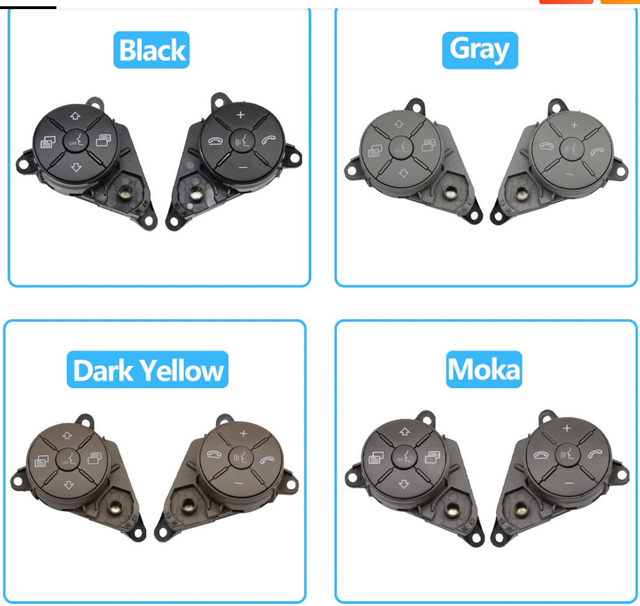 1. steering wheel replacement buttons 2pcs - 2