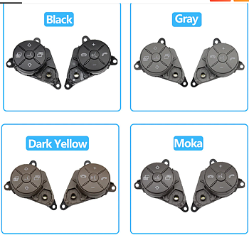 1. steering wheel replacement buttons 2pcs