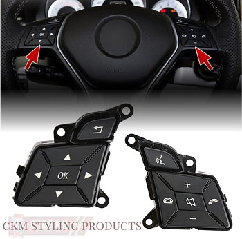1. steering wheel replacement buttons 2pcs