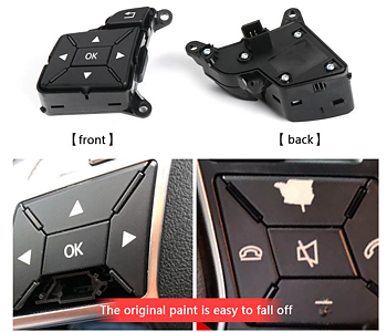 1. steering wheel replacement buttons 2pcs