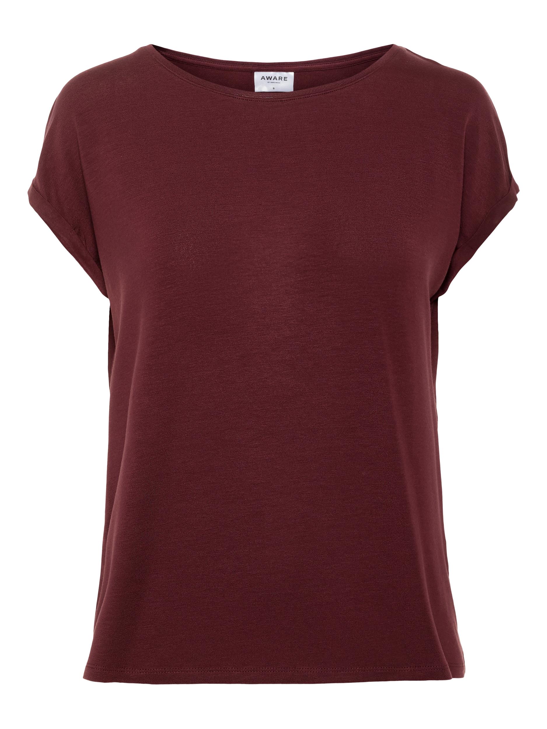 Vero Moda - Ava Tshirt Vinröd