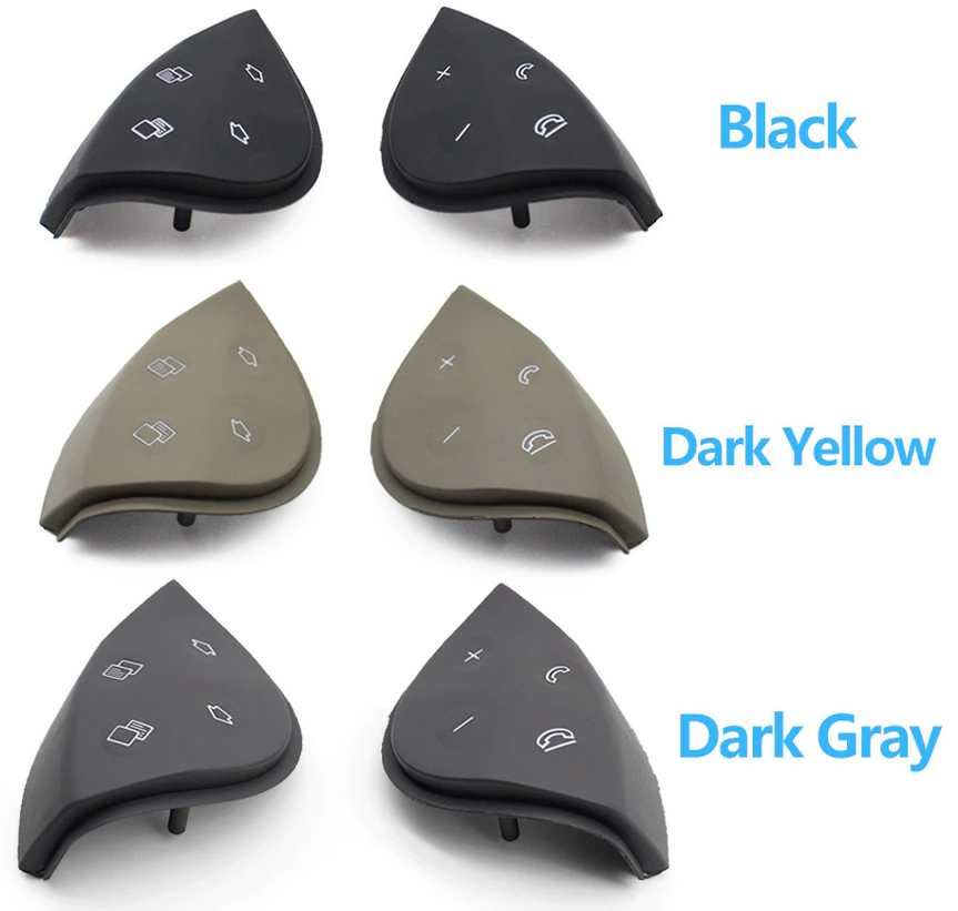 1. steering wheel replacement buttons 2pcs - 5