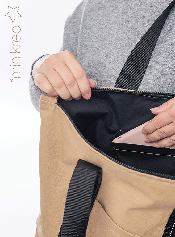 TOTE BAG WITH ZIPPER - MINIKREA 117 - 2