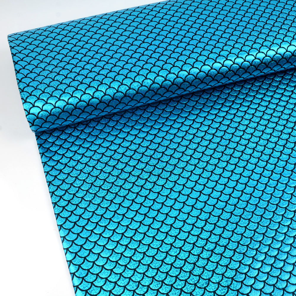 LAME FOILED SCALE - AQUA - 2