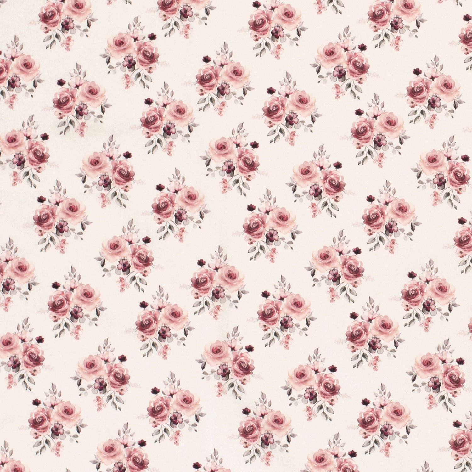 VÄVD BOMULL - SWEET ROSES