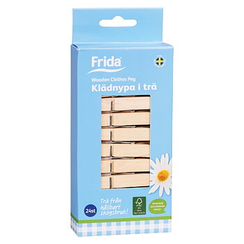 Klädnypa Trä 24-p