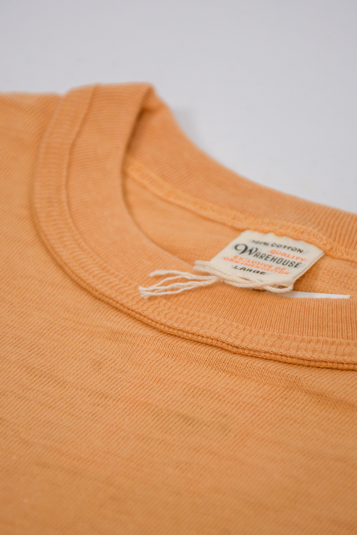 Warehouse & CO - 4601 Plain T-shirt Orange - 5