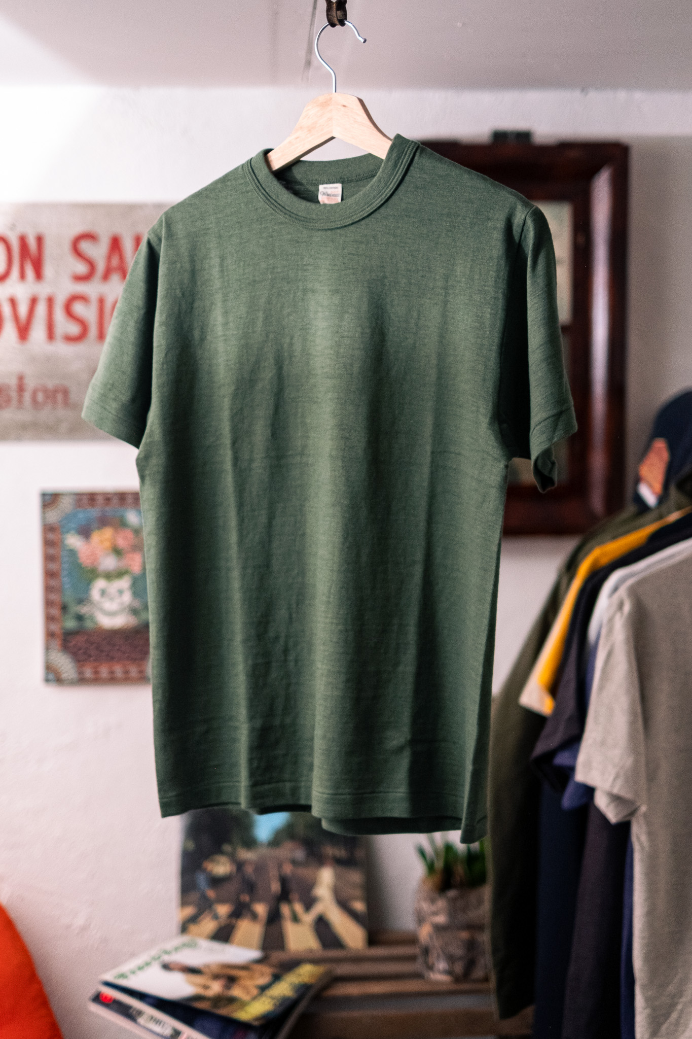Warehouse & CO - 4601 Plain T-shirt Green