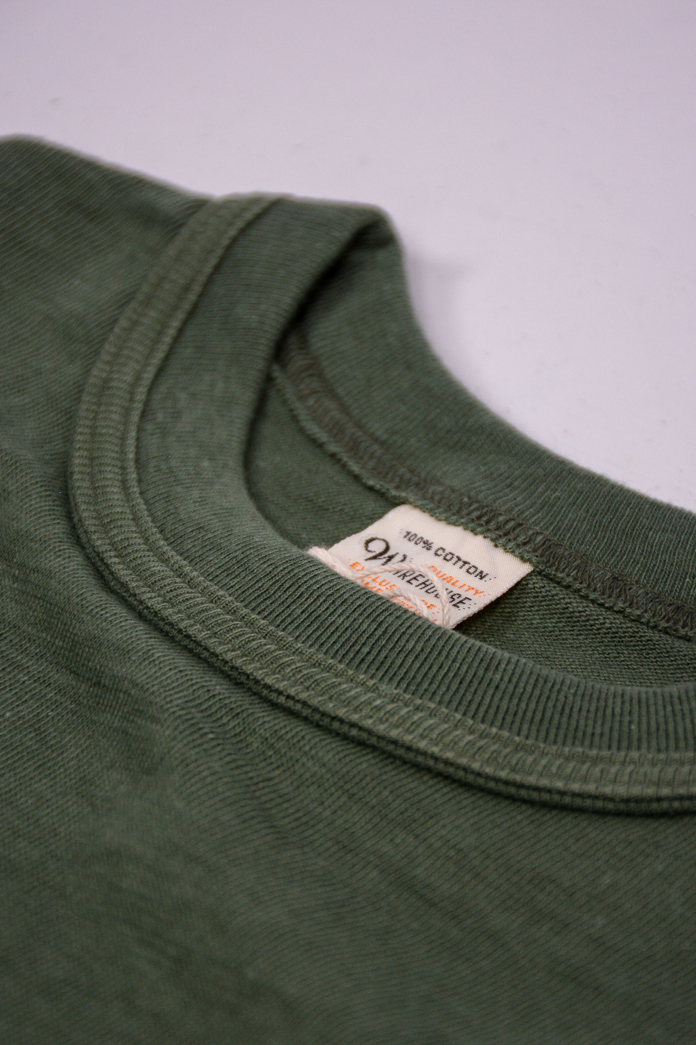 Warehouse & CO - 4601 Plain T-shirt Green - 6