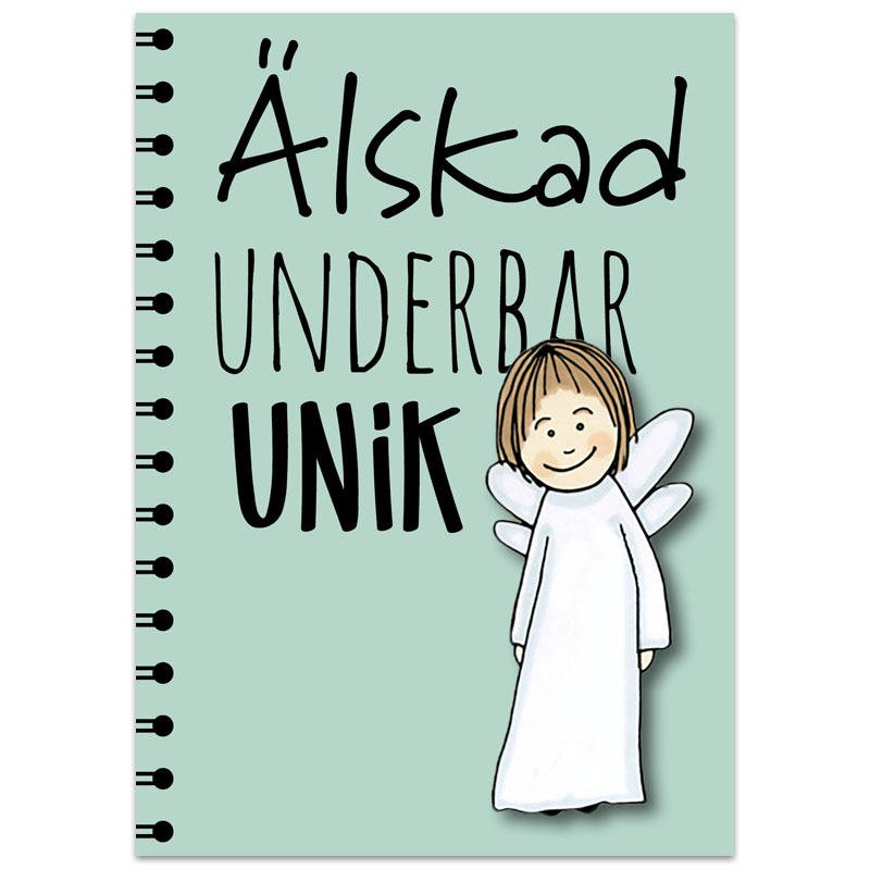 Anteckningsbok - Älskad Underbar Unik