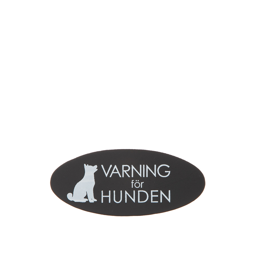 Plåtskylt - Varning för hunden