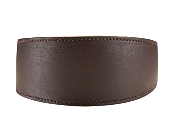 Hunter Läderhalsband  Soft Vinthund, Brun