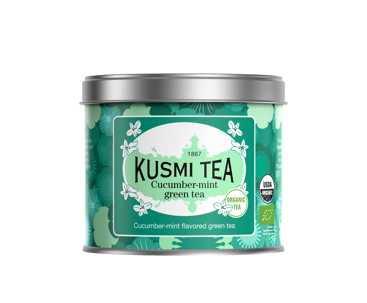 Kusmi Green Cucumber-Mint Ekologisk - Plåtburk 100 gram