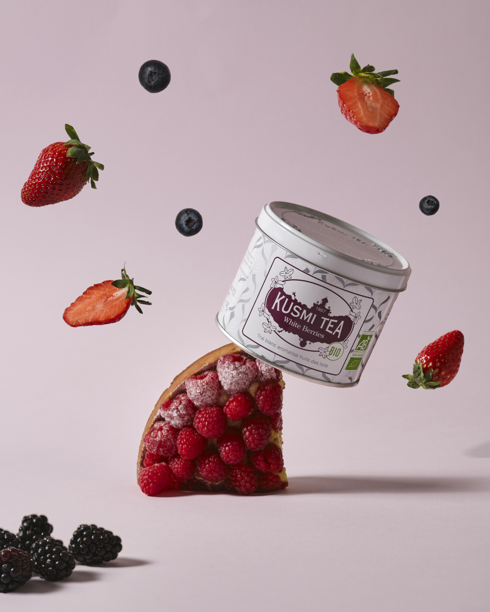 Kusmi White Berries Ekologisk - Plåtburk 90 gram  - 5