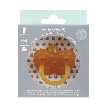 Hevea Napp Naturgummi Anka 0-3 mån