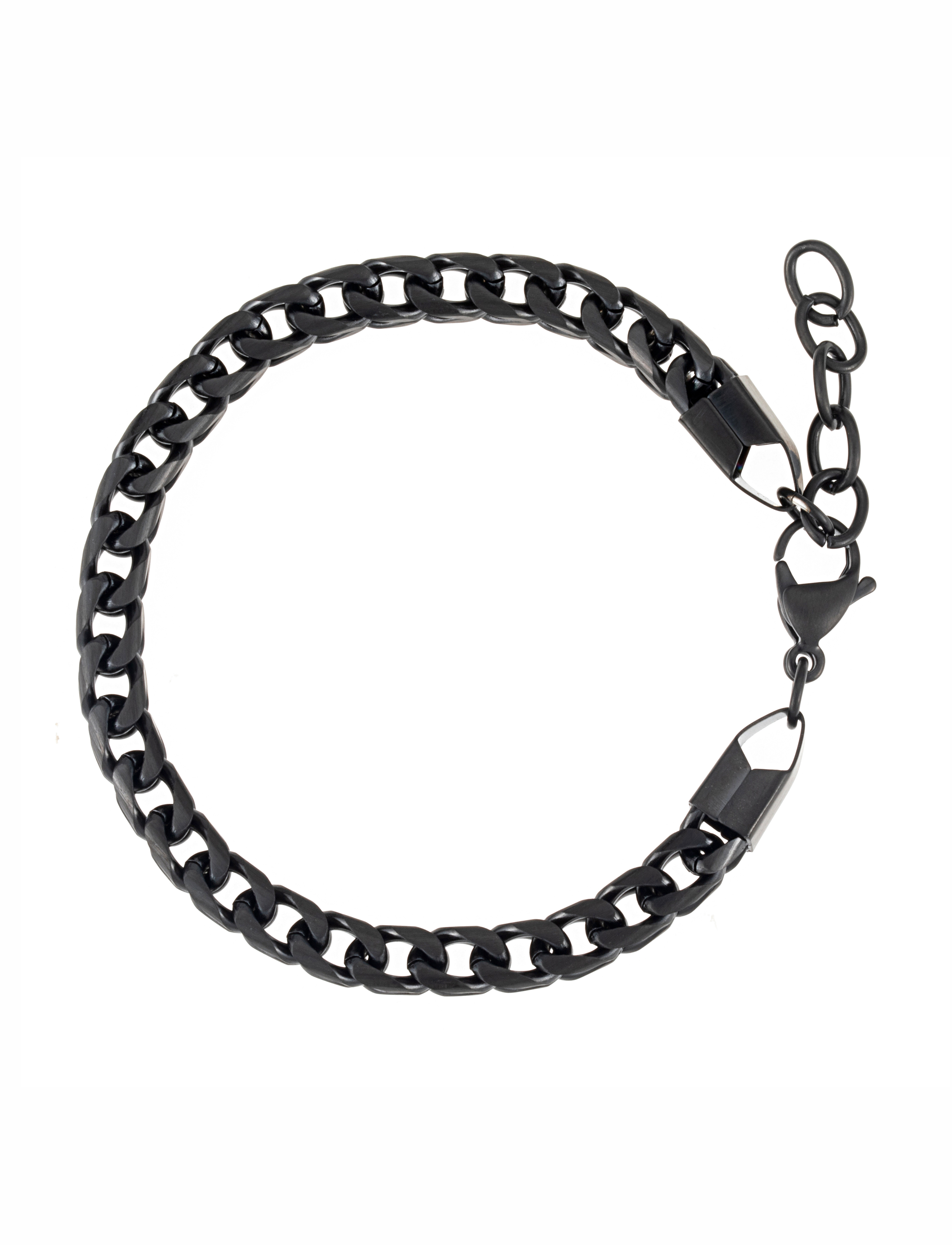 Box chain bracelet, black men By Jolima
