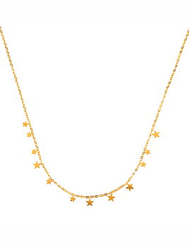 Multistar necklace , gold kids