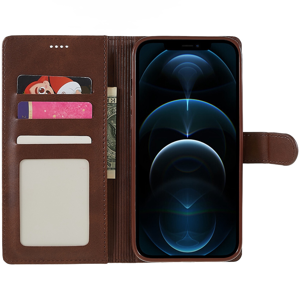 iPhone 12 Pro Max Wallet Case - Dark Brown - 2