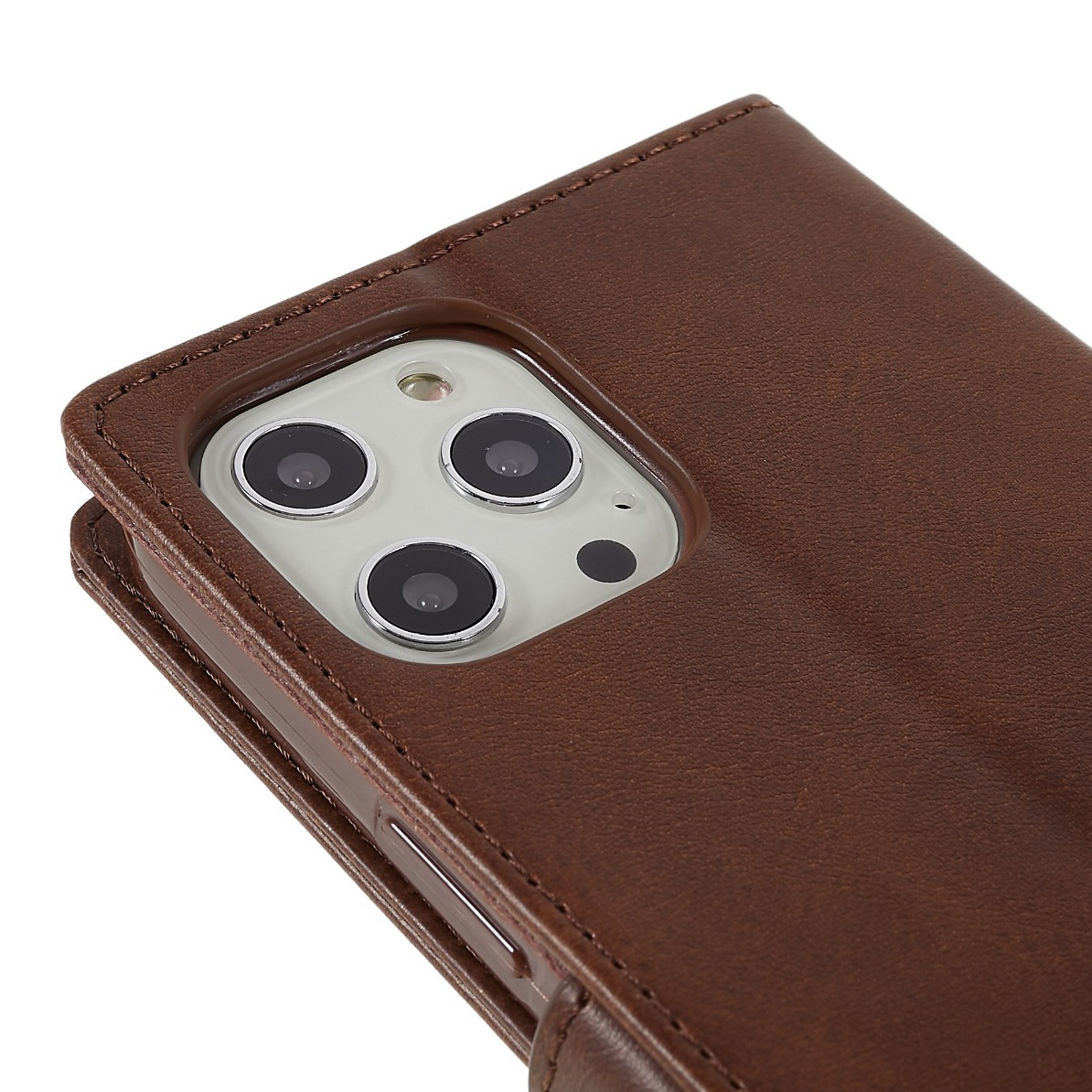 iPhone 12 Pro Max Wallet Case - Dark Brown - 7
