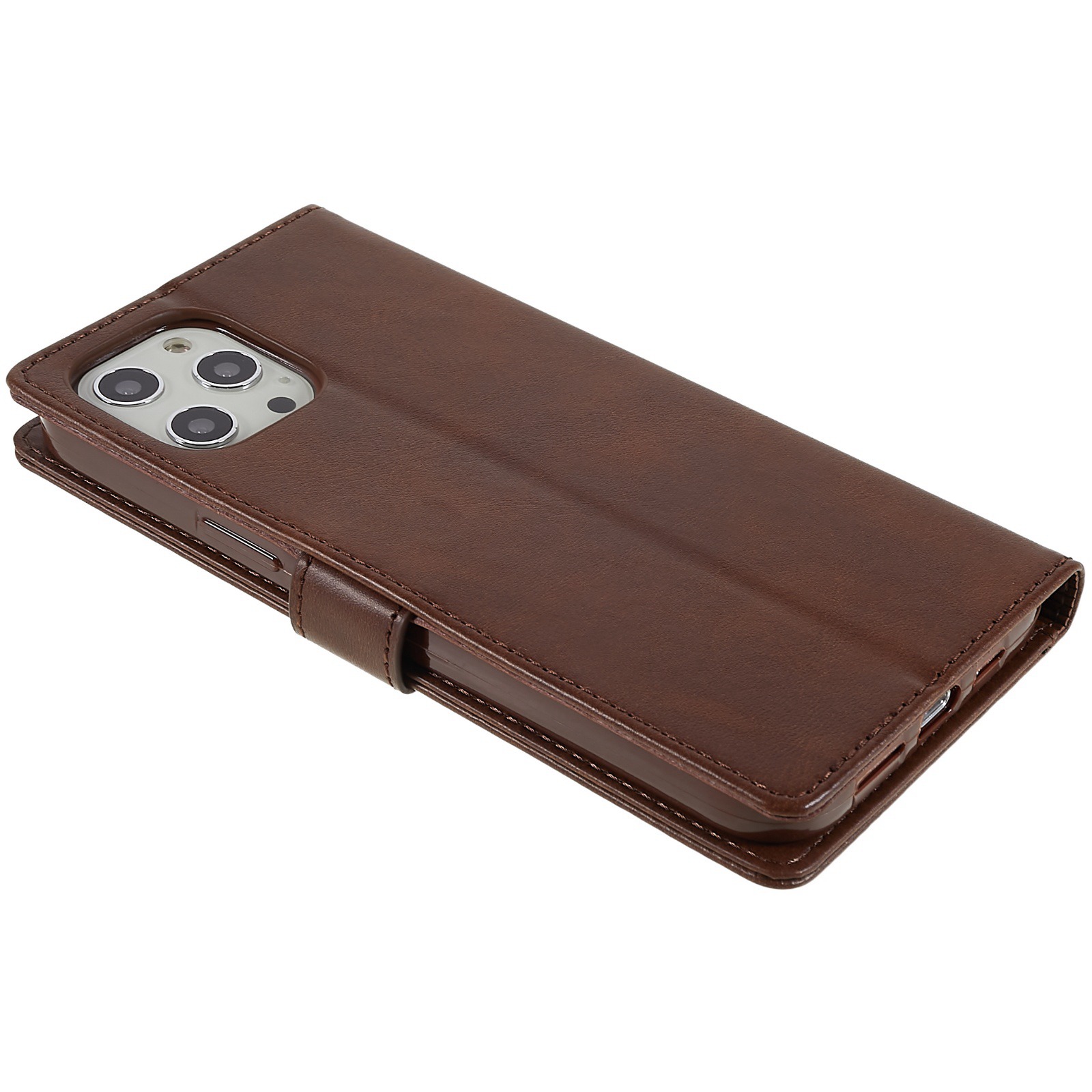 iPhone 12 Pro Max Wallet Case - Dark Brown - 6