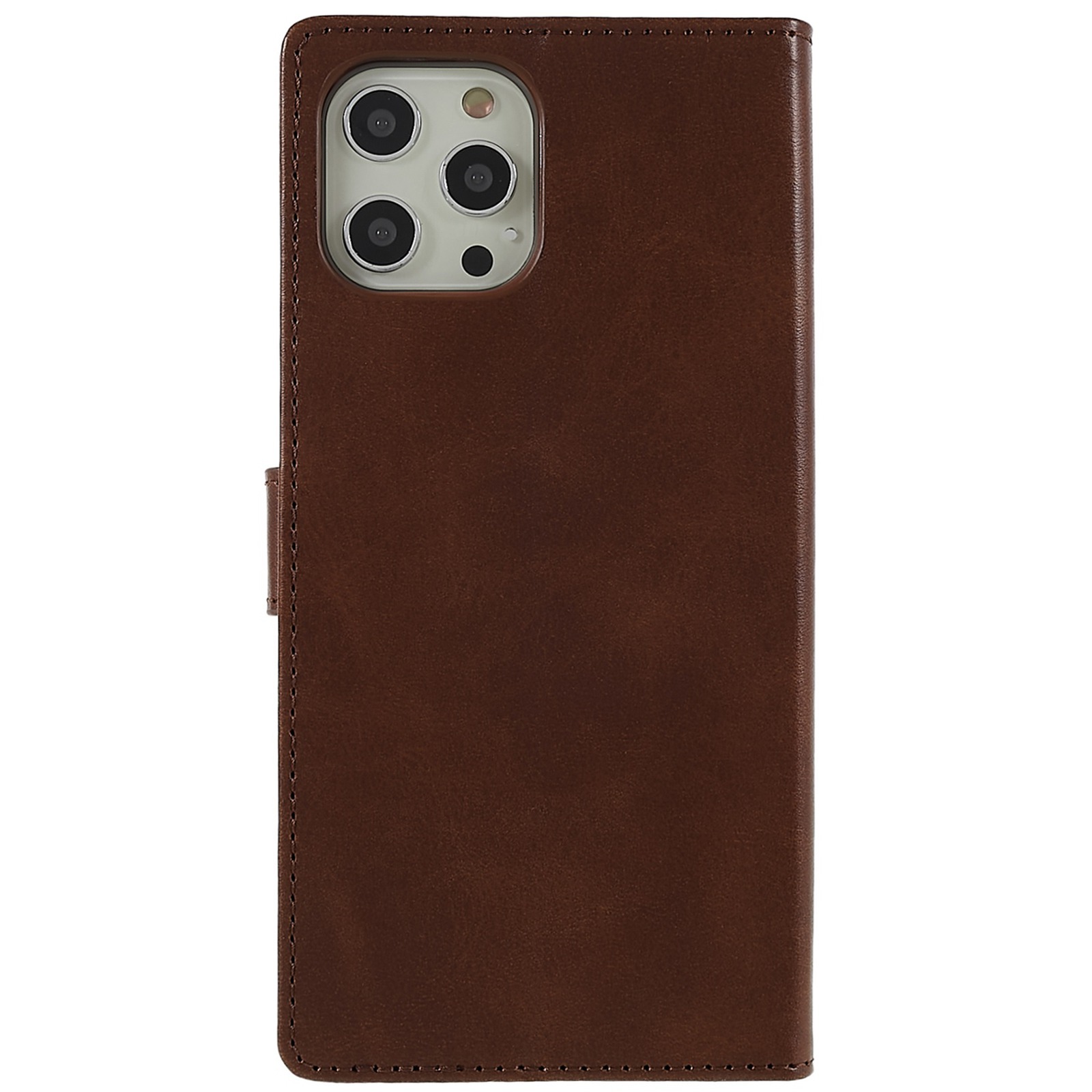 iPhone 12 Pro Max Wallet Case - Dark Brown - 4