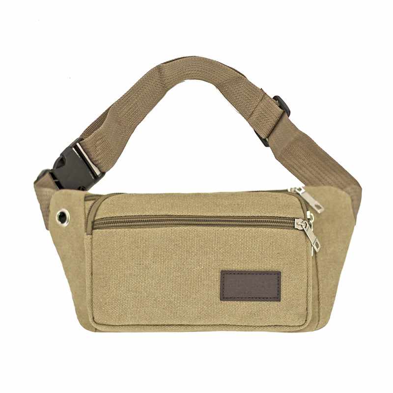 Waist Bag - 3 Compartments Canvas More Colors - 3