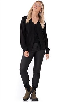 BRYANT BOMBER JACKET - BLACK