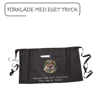 Förkläde med personligt tryck