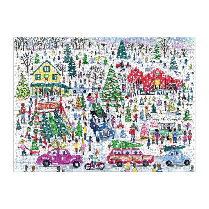 Michael Storrings Christmas Tree Farm 1000 Piece Foil Puzzle - 3