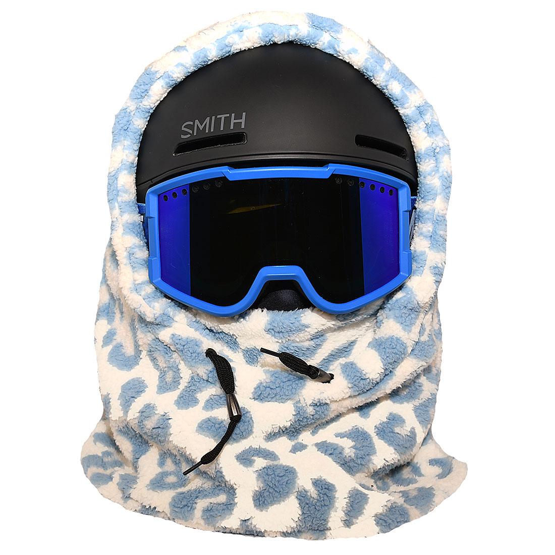 MDXONE Balaclava - Double Plush Giraffe Blue