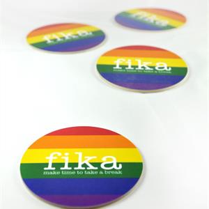 Glasunderlägg - Make time Fika, Pride