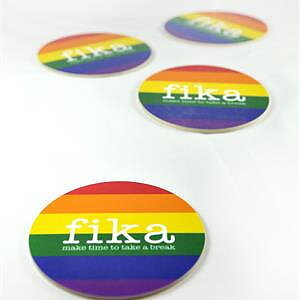 Glasunderlägg - Make time Fika, Pride